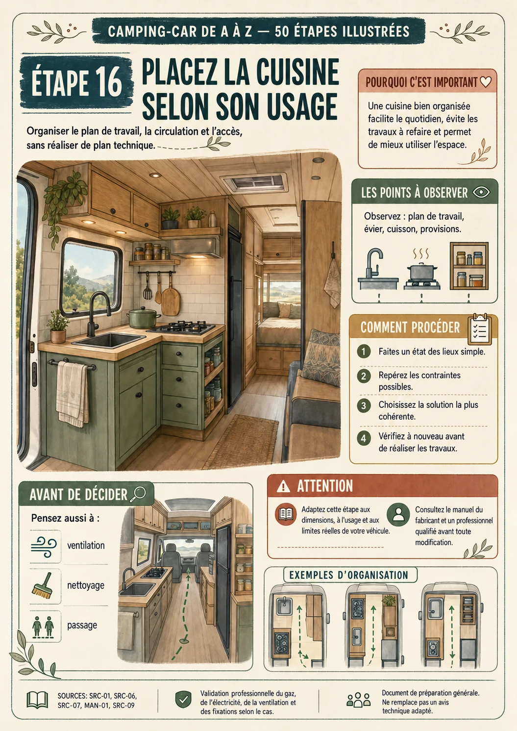 Étape 16 : placez la cuisine selon son usage