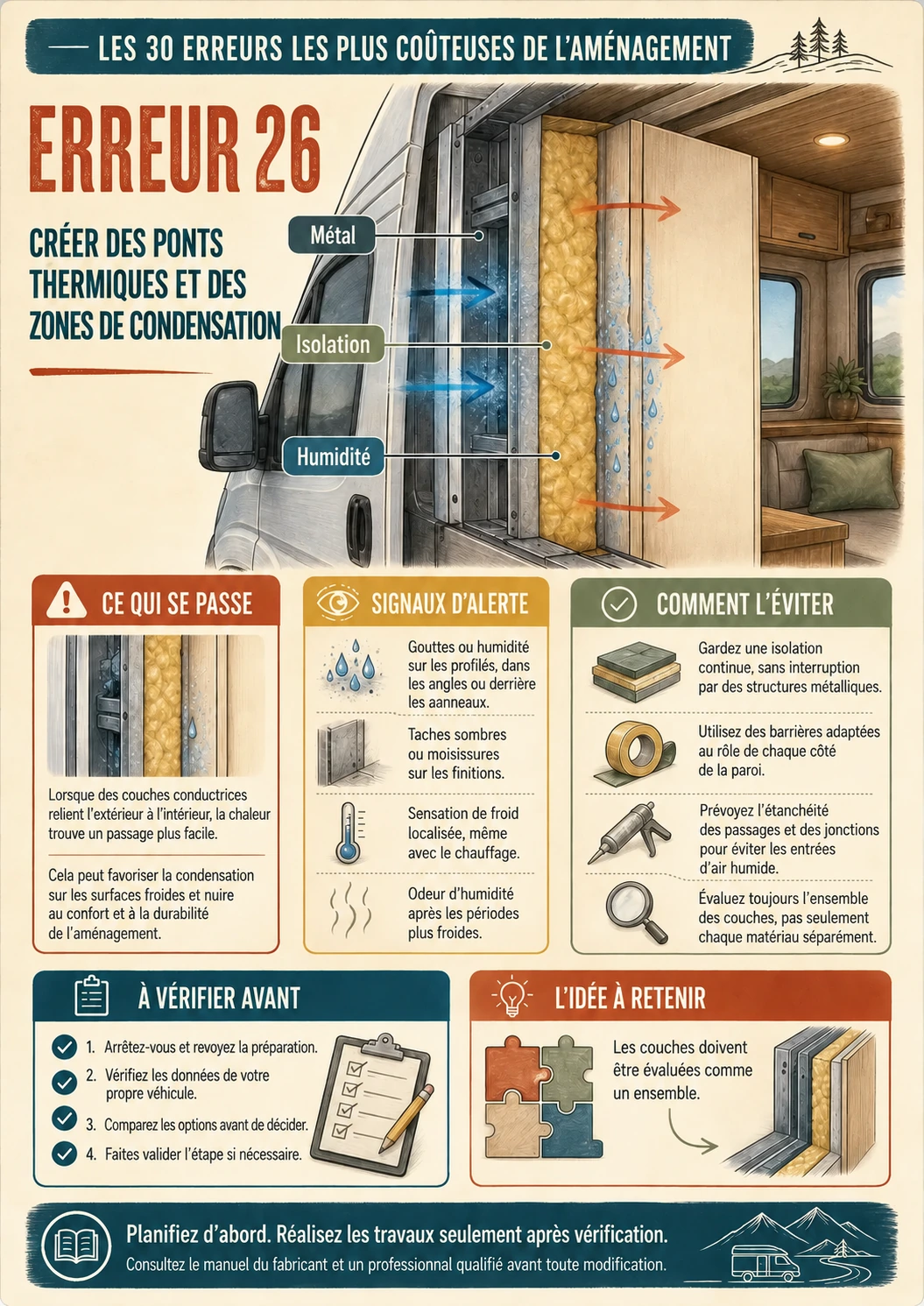 Erreur 26 : créer des ponts thermiques et des zones de condensation