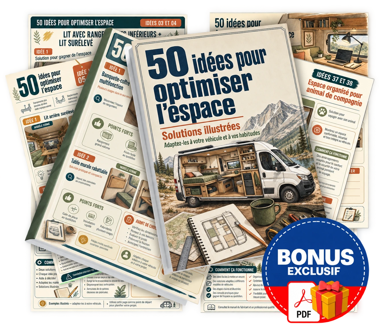 Présentation du bonus 50 idées pour optimiser l’espace